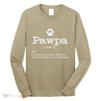 Funny Dog Grandpa Pawpa Defintion Long Sleeve Shirt thumb 0