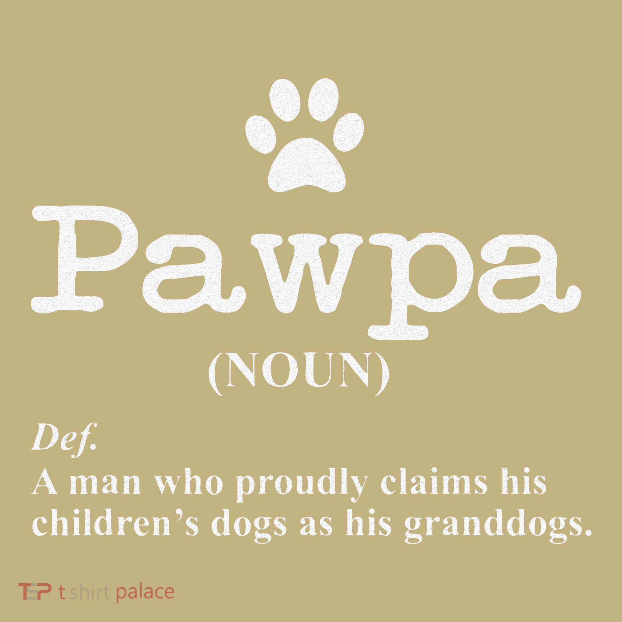 Funny Dog Grandpa Pawpa Defintion Long Sleeve Shirt