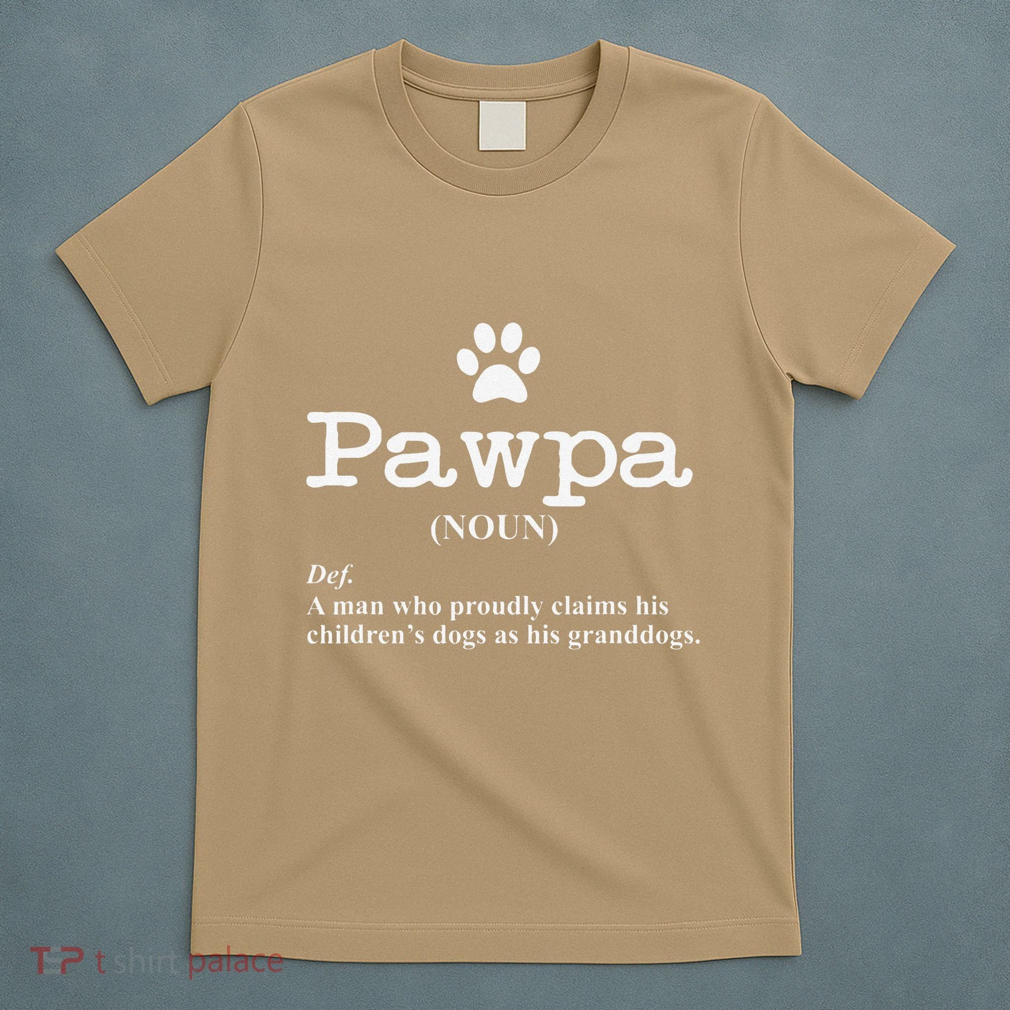 Funny Dog Grandpa Pawpa Defintion T-Shirt