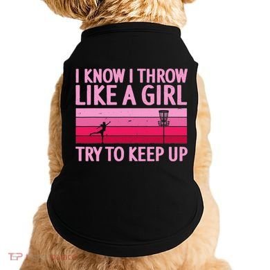 Funny Disc Golf Art For  Disc Golf Player Doggie Tank