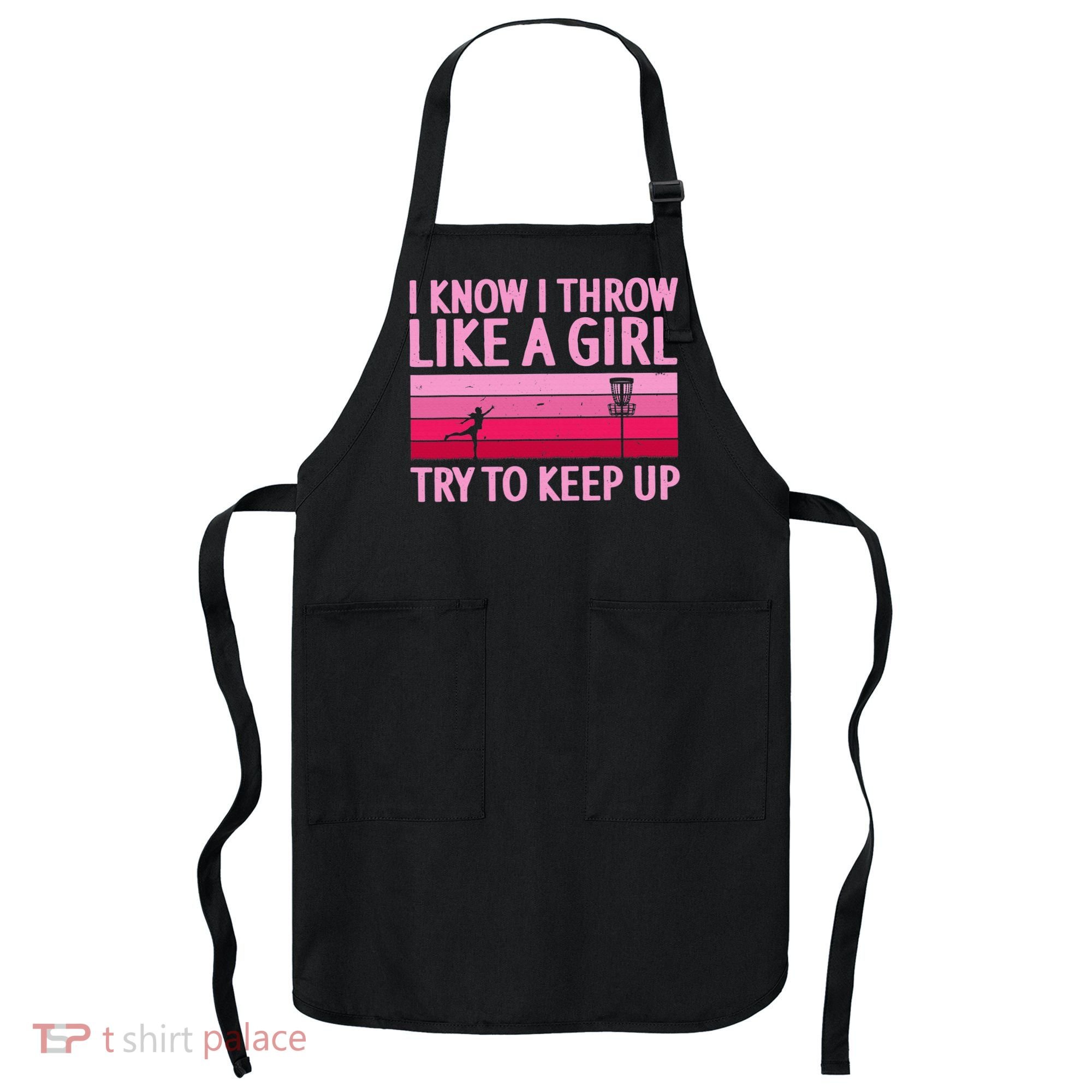 Funny Disc Golf Art For  Disc Golf Player Apron