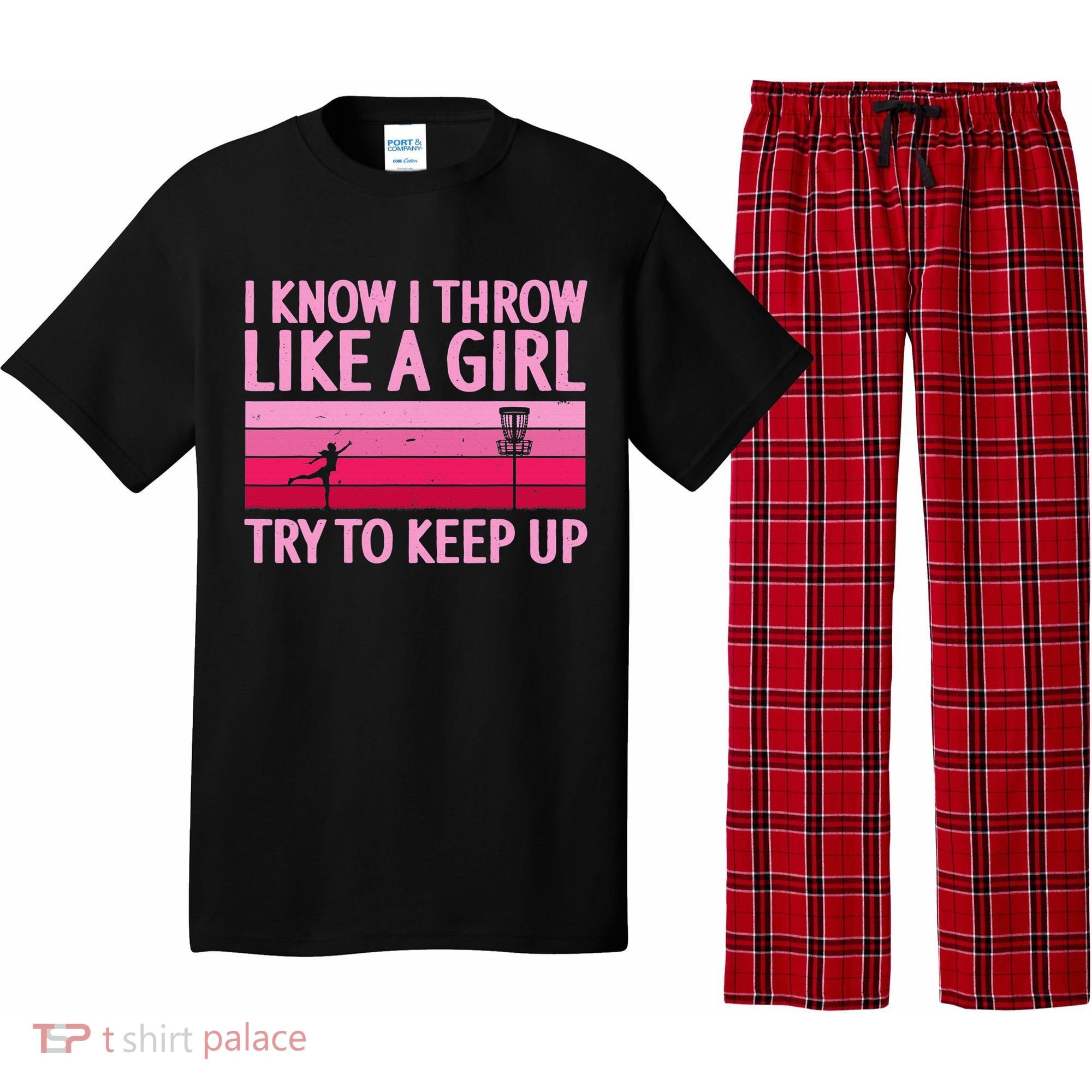 Funny Disc Golf Art For  Disc Golf Player Pajama Set