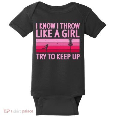 Funny Disc Golf Art For  Disc Golf Player Baby Bodysuit