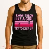 Funny Disc Golf Art For  Disc Golf Player Tank Top thumb 3