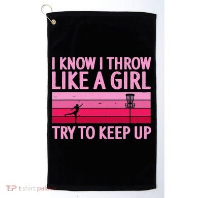 Funny Disc Golf Art For  Disc Golf Player Golf Towel