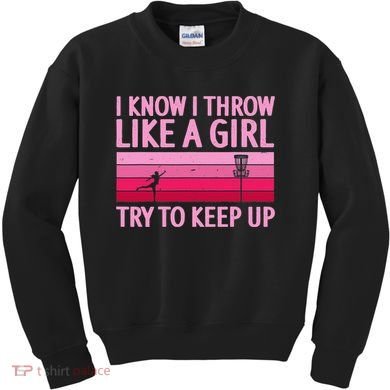 Funny Disc Golf Art For  Disc Golf Player Kids Sweatshirt