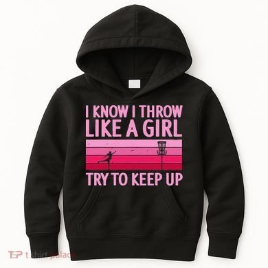 Funny Disc Golf Art For  Disc Golf Player Kids Hoodie
