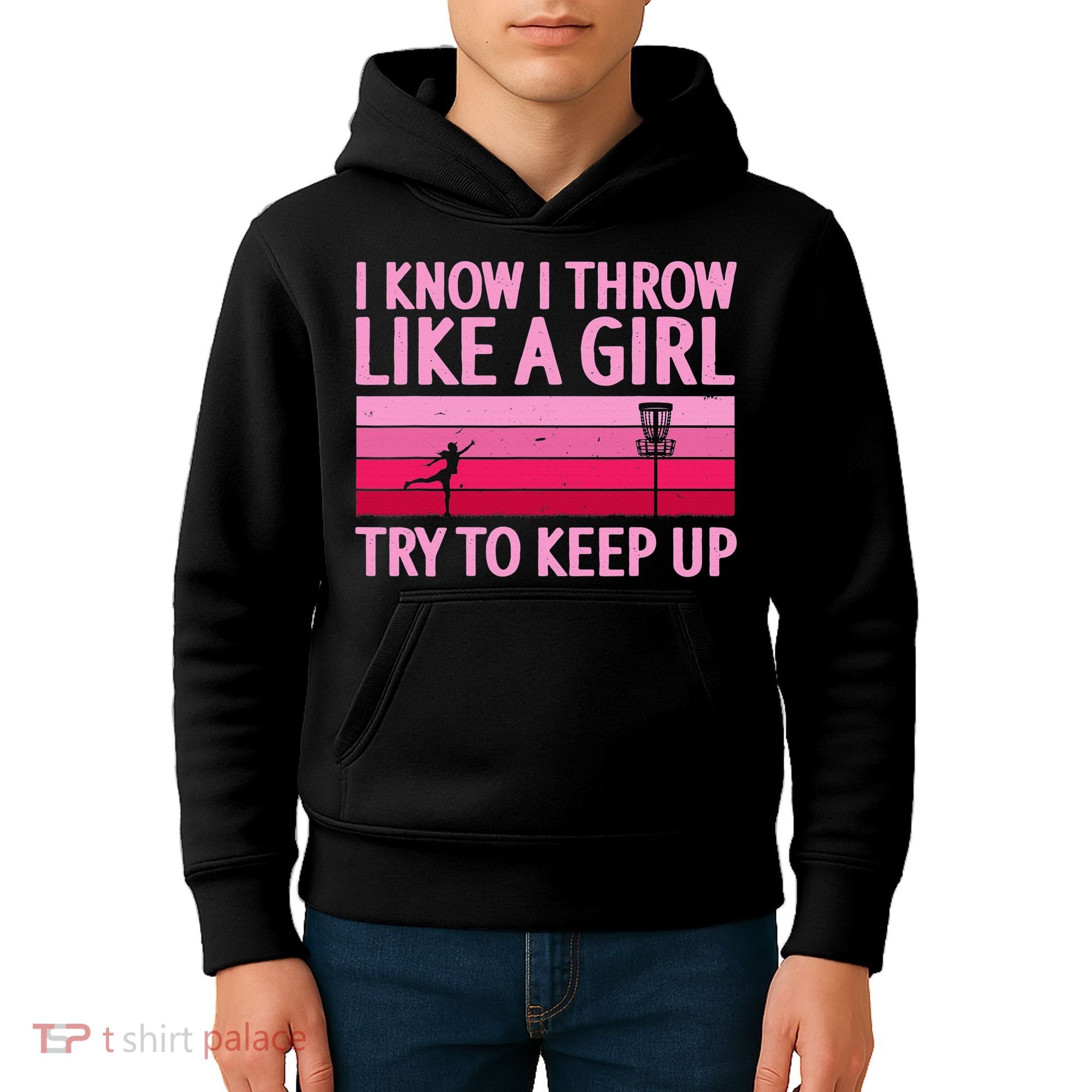 Funny Disc Golf Art For  Disc Golf Player Kids Hoodie