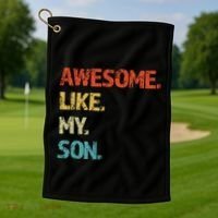 Fathers Day Gift Funny Dad Golf Towel thumb 1