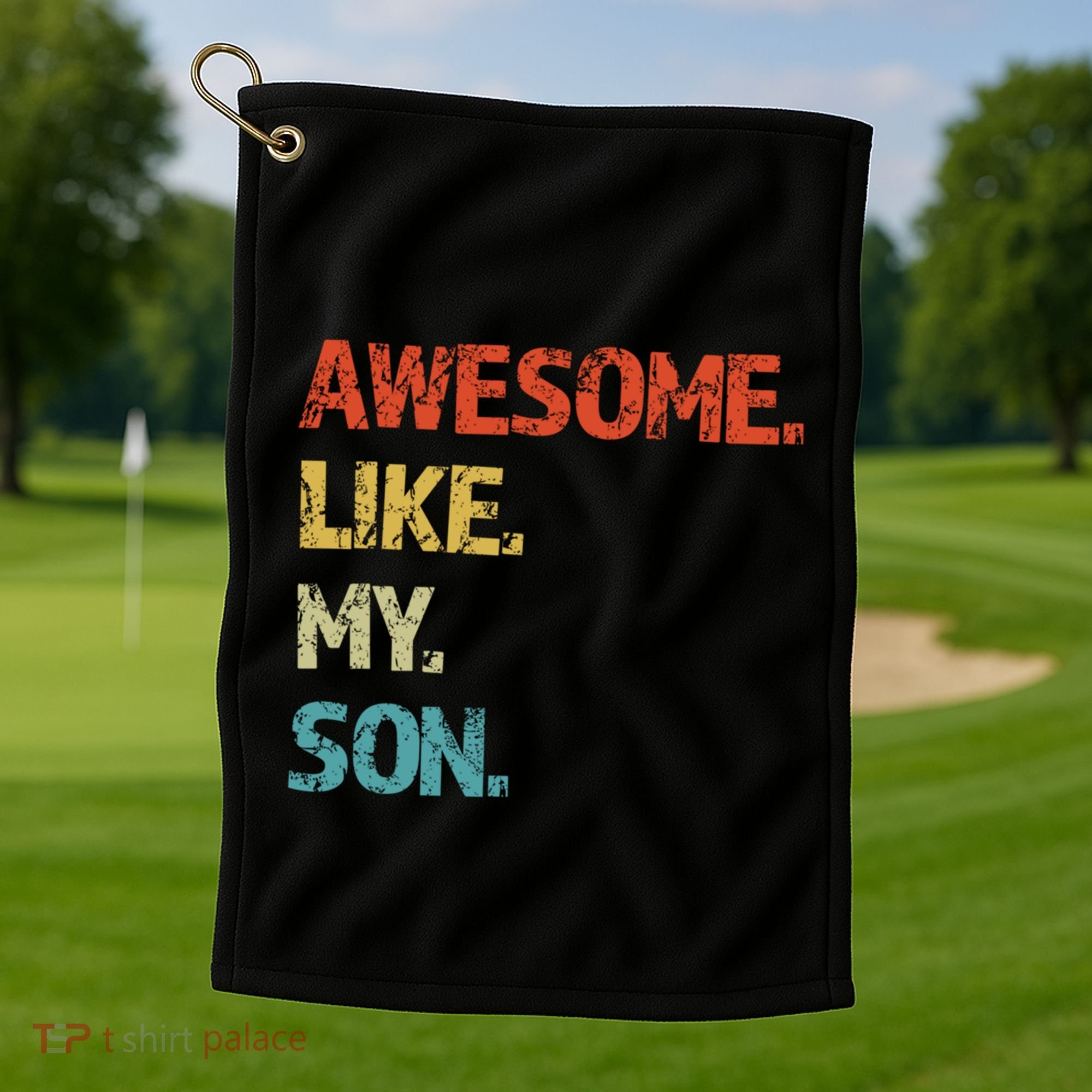 Fathers Day Gift Funny Dad Golf Towel