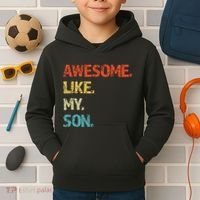 Fathers Day Gift Funny Dad Kids Hoodie thumb 2