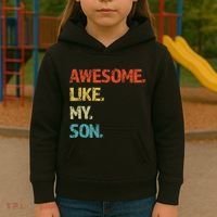 Fathers Day Gift Funny Dad Kids Hoodie thumb 3