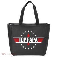 Fathers Day Gift Papa Gift From Grandkids Son Daughter Tote Bag thumb 0