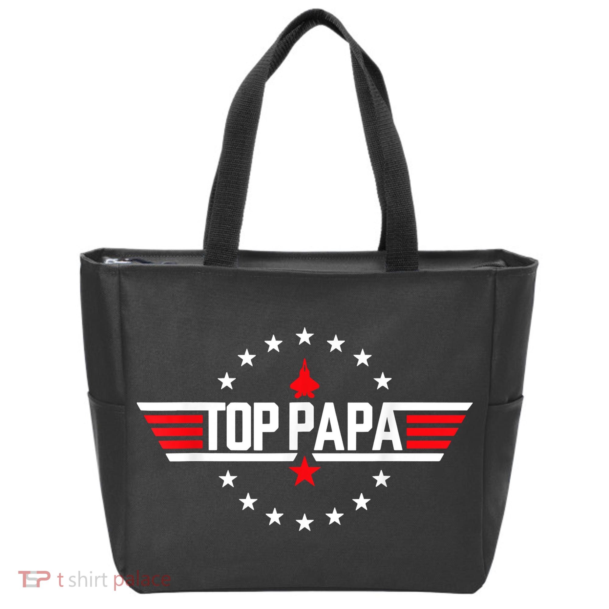 Fathers Day Gift Papa Gift From Grandkids Son Daughter Tote Bag