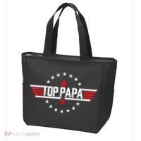 Fathers Day Gift Papa Gift From Grandkids Son Daughter Tote Bag thumb 3