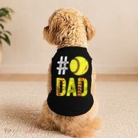 Fathers Day Gift Number One Softball Dad Cute Gift Doggie Tank thumb 2