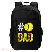 Fathers Day Gift Number One Softball Dad Cute Gift Backpack thumb 0