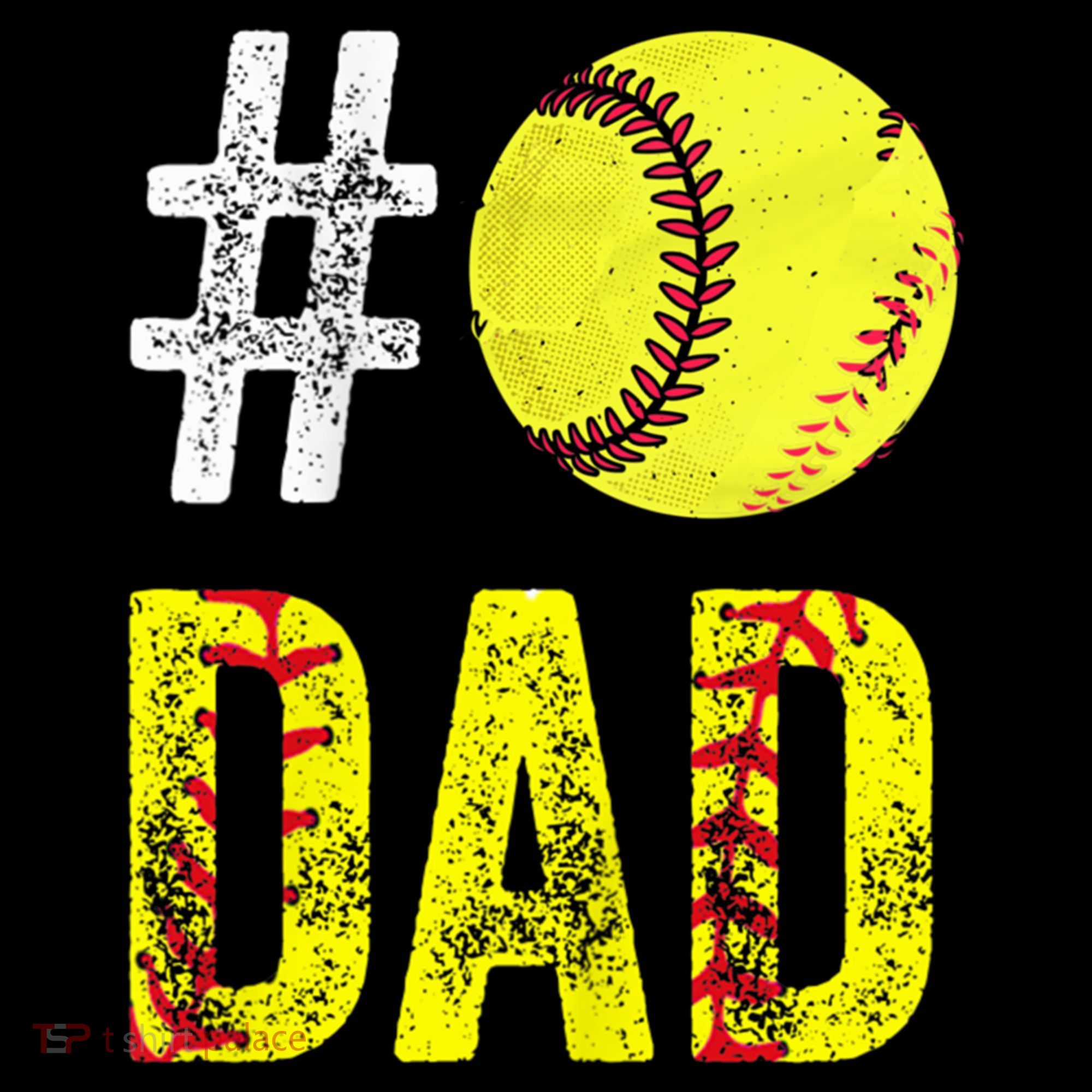 Fathers Day Gift Number One Softball Dad Cute Gift Coffee Mug