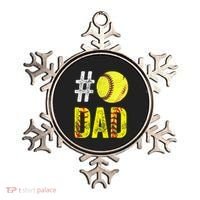 Fathers Day Gift Number One Softball Dad Cute Gift Ornament thumb 0