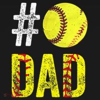Fathers Day Gift Number One Softball Dad Cute Gift Ornament thumb 1