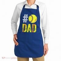 Fathers Day Gift Number One Softball Dad Cute Gift Apron thumb 2
