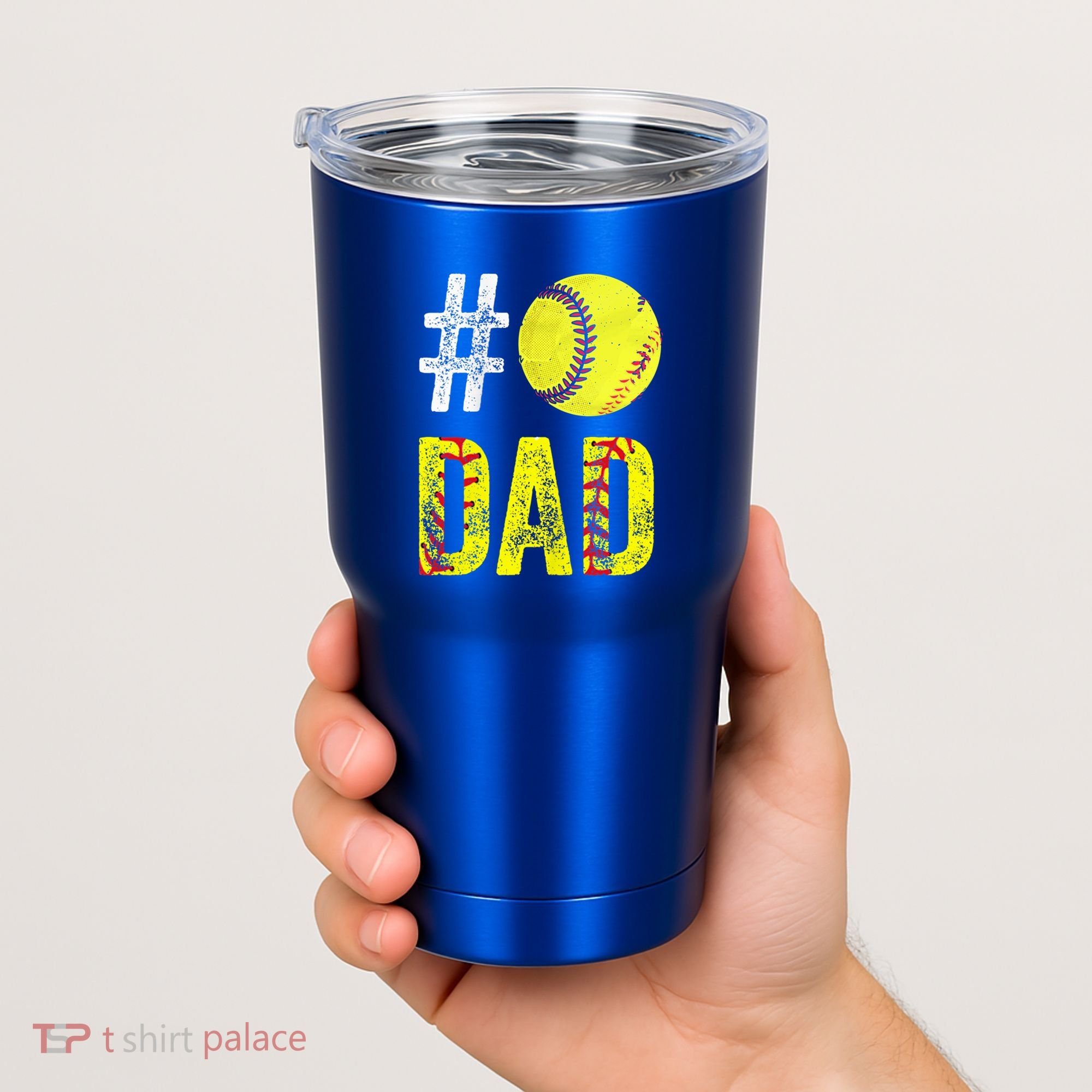 Fathers Day Gift Number One Softball Dad Cute Gift Tumbler