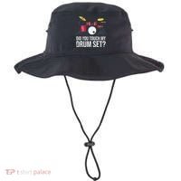 Funny Drummer Gift Did You Touch My Drum Set Drums Bucket Hat thumb 0