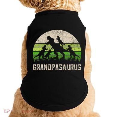 Fathers Day Grandpa Grandpasaurus Dinosaur Doggie Tank