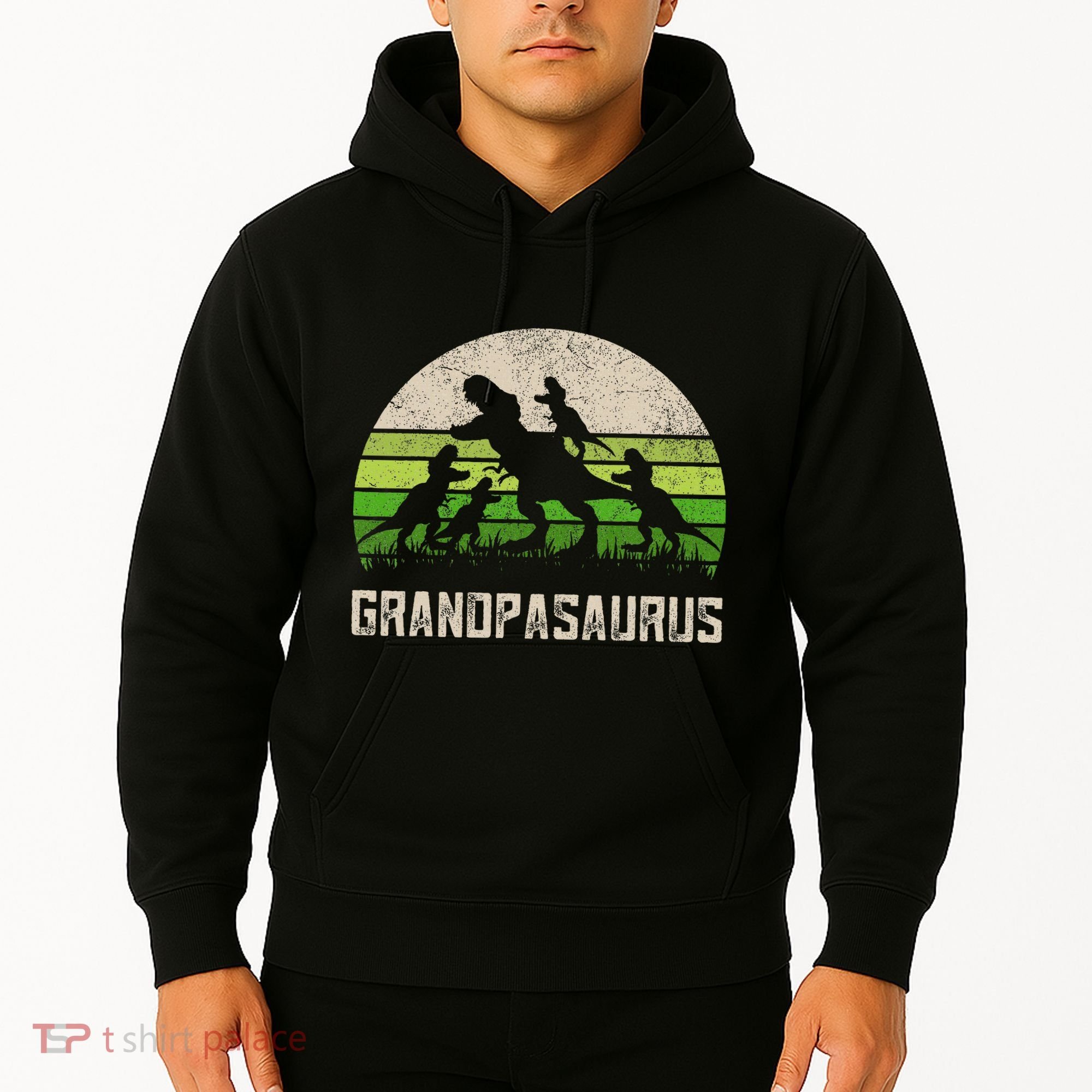 Fathers Day Grandpa Grandpasaurus Dinosaur Hoodie