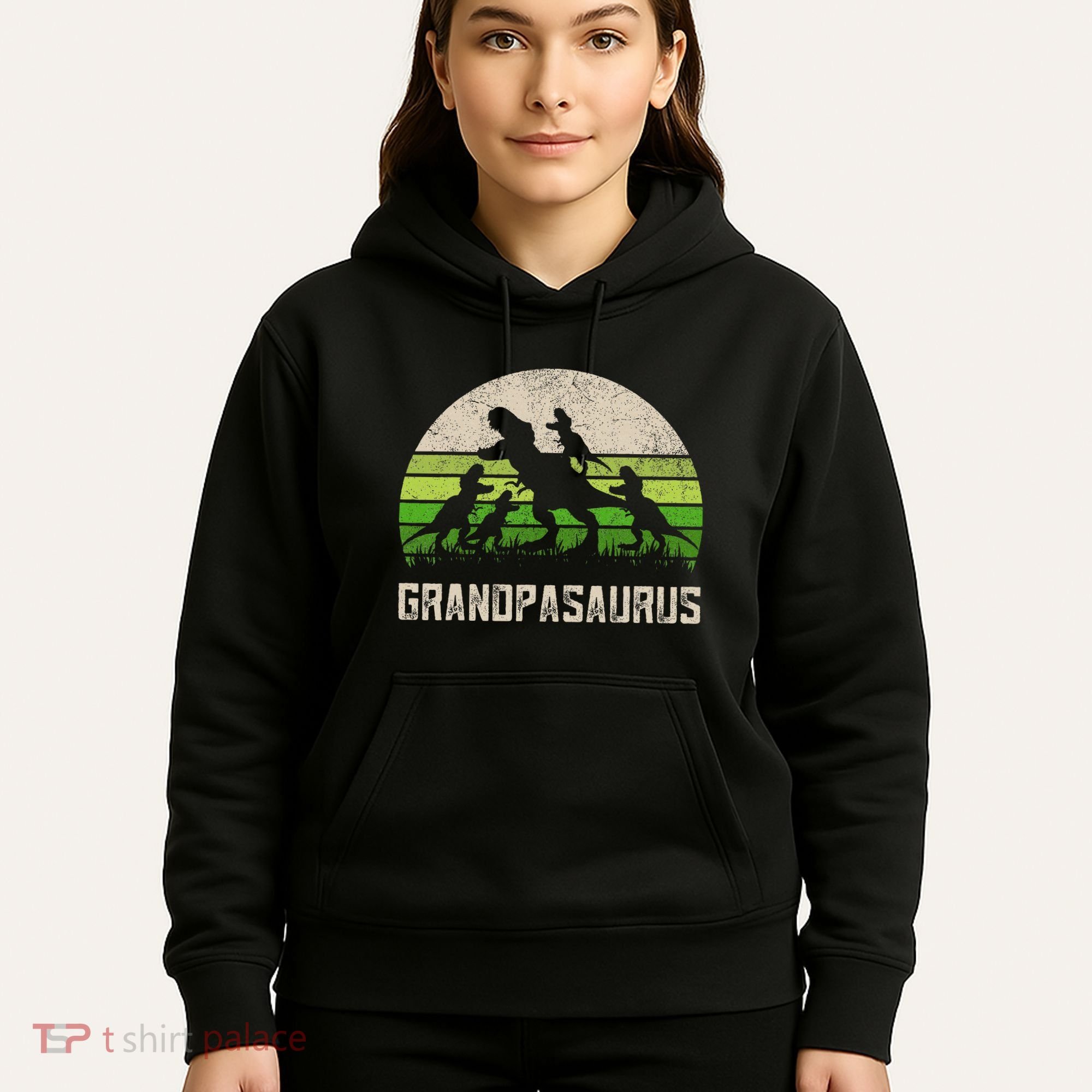 Fathers Day Grandpa Grandpasaurus Dinosaur Hoodie