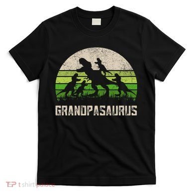 Fathers Day Grandpa Grandpasaurus Dinosaur T-Shirt