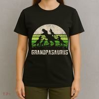 Fathers Day Grandpa Grandpasaurus Dinosaur T-Shirt thumb 4
