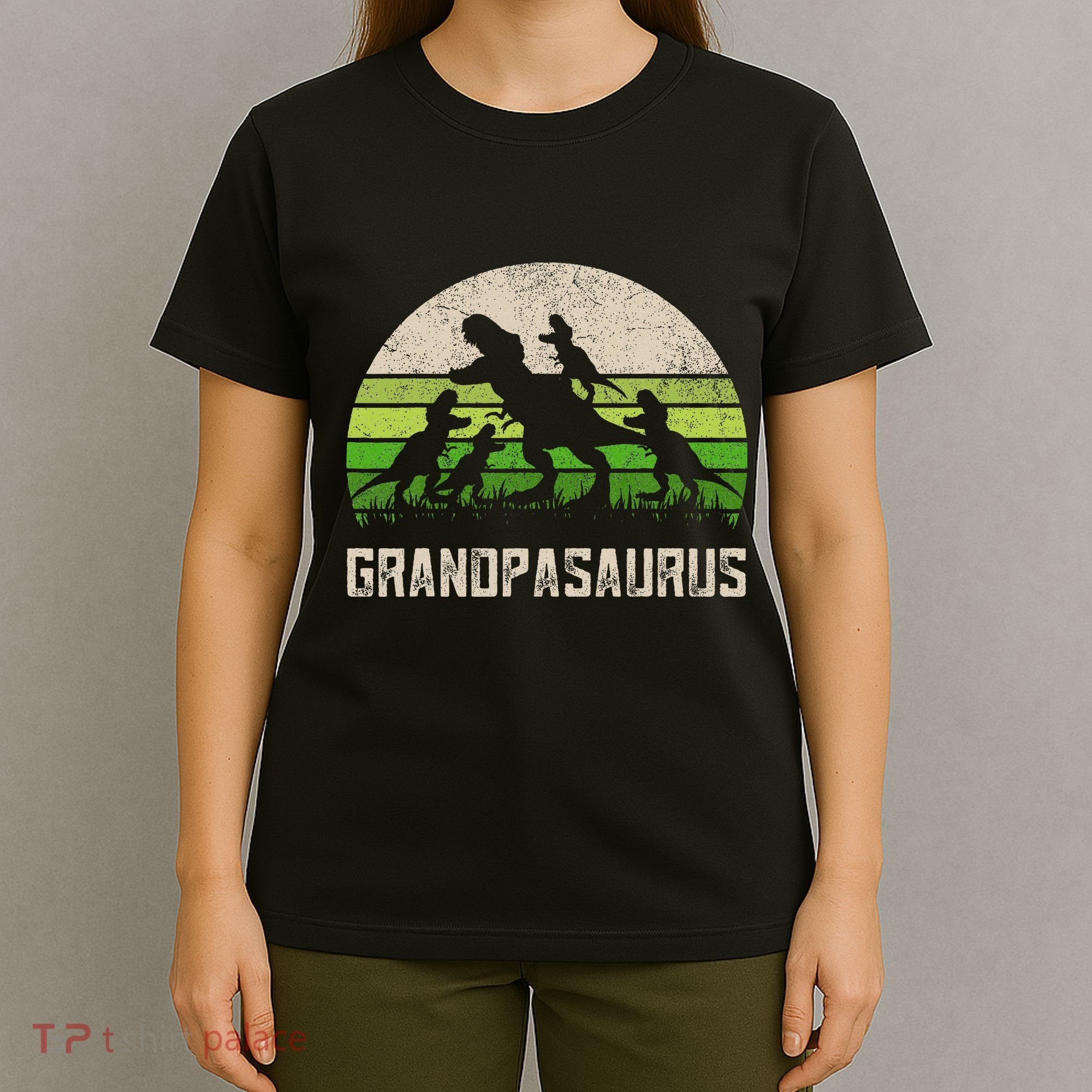 Fathers Day Grandpa Grandpasaurus Dinosaur T-Shirt