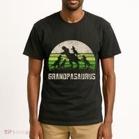 Fathers Day Grandpa Grandpasaurus Dinosaur Tall T-Shirt thumb 2