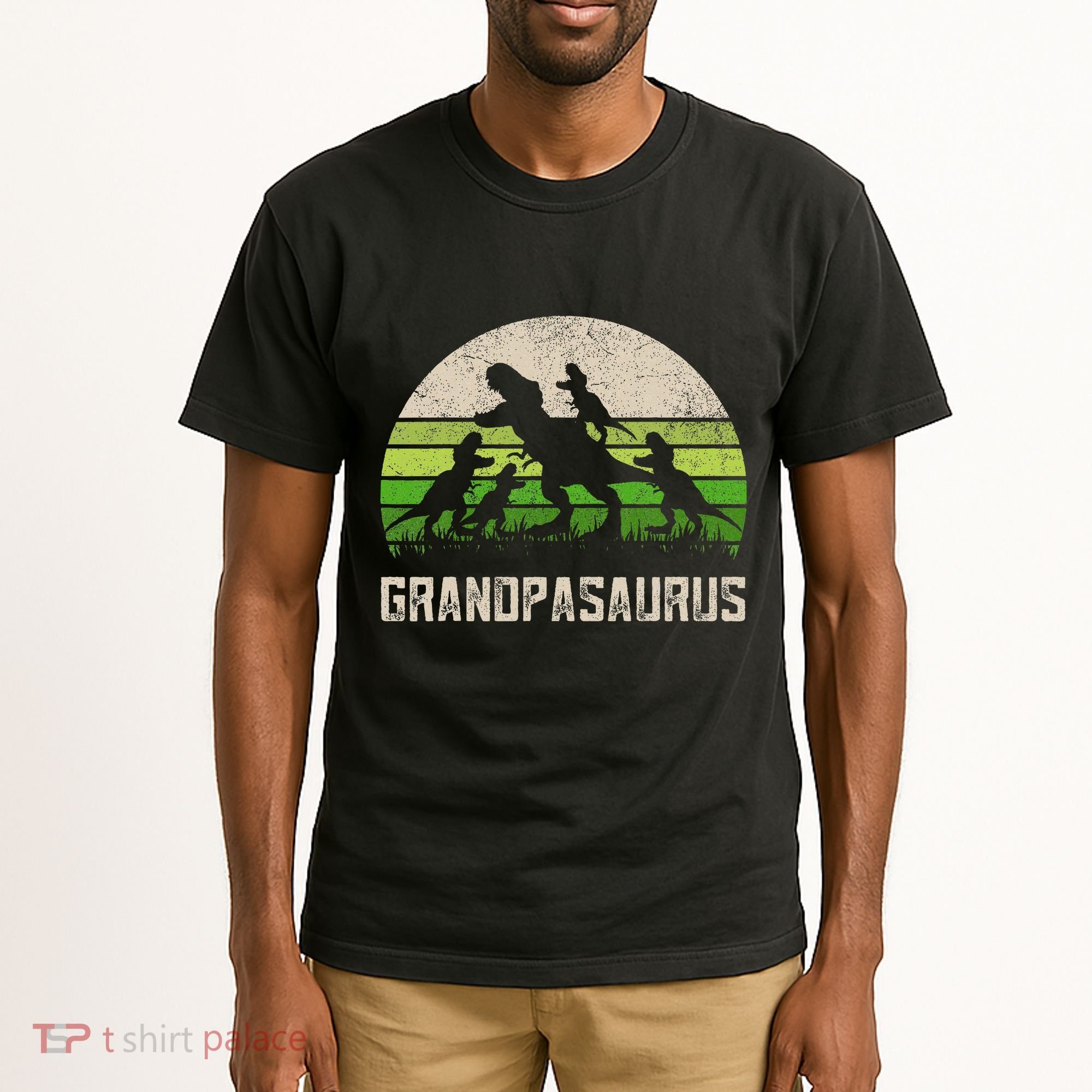 Fathers Day Grandpa Grandpasaurus Dinosaur Tall T-Shirt