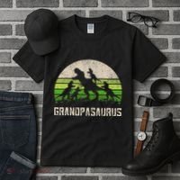 Fathers Day Grandpa Grandpasaurus Dinosaur Tall T-Shirt thumb 3