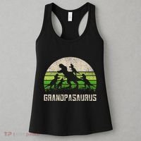 Fathers Day Grandpa Grandpasaurus Dinosaur Women's Tank Top thumb 3