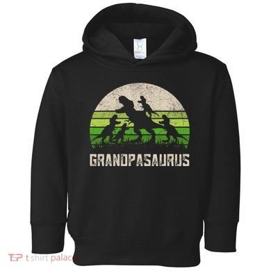 Fathers Day Grandpa Grandpasaurus Dinosaur Toddler Hoodie