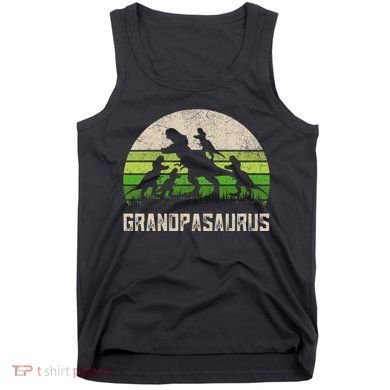 Fathers Day Grandpa Grandpasaurus Dinosaur Tank Top