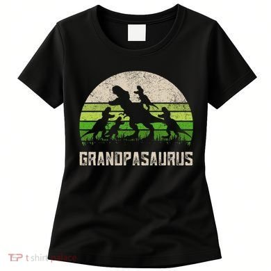 Fathers Day Grandpa Grandpasaurus Dinosaur Women's T-Shirt