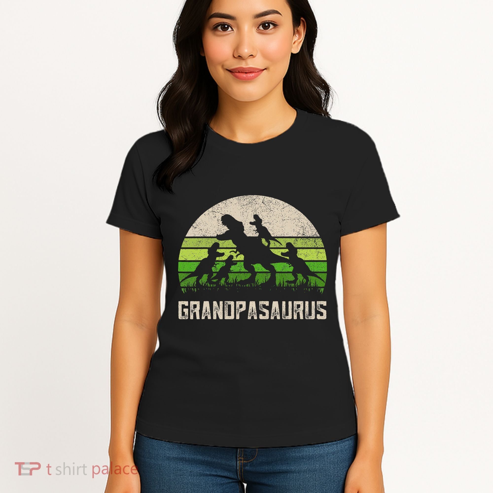 Fathers Day Grandpa Grandpasaurus Dinosaur Women's T-Shirt
