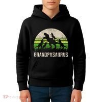 Fathers Day Grandpa Grandpasaurus Dinosaur Kids Hoodie thumb 4