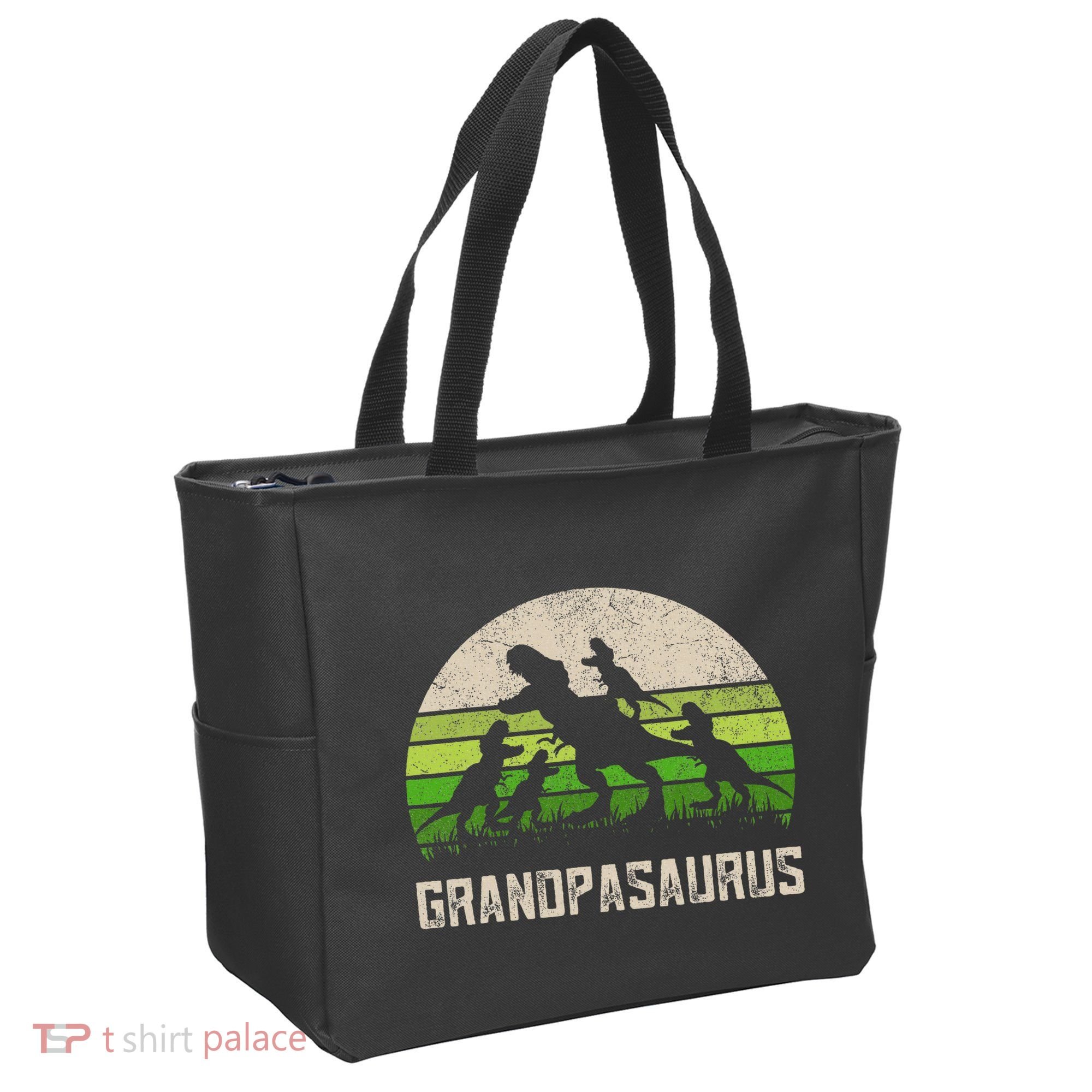 Fathers Day Grandpa Grandpasaurus Dinosaur Tote Bag