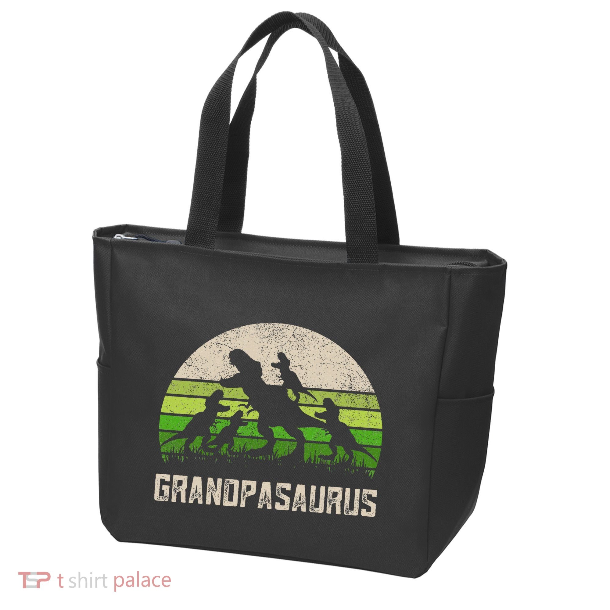 Fathers Day Grandpa Grandpasaurus Dinosaur Tote Bag
