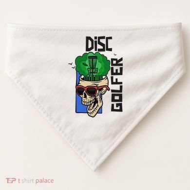 Funny Disc Golf on the Brain - Disc Golf USA-Made Doggie Bandana