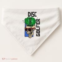 Funny Disc Golf on the Brain - Disc Golf USA-Made Doggie Bandana thumb 0