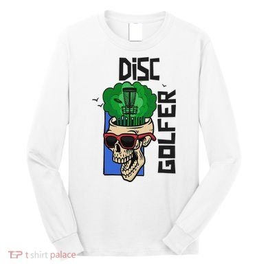 Funny Disc Golf on the Brain - Disc Golf Long Sleeve Shirt