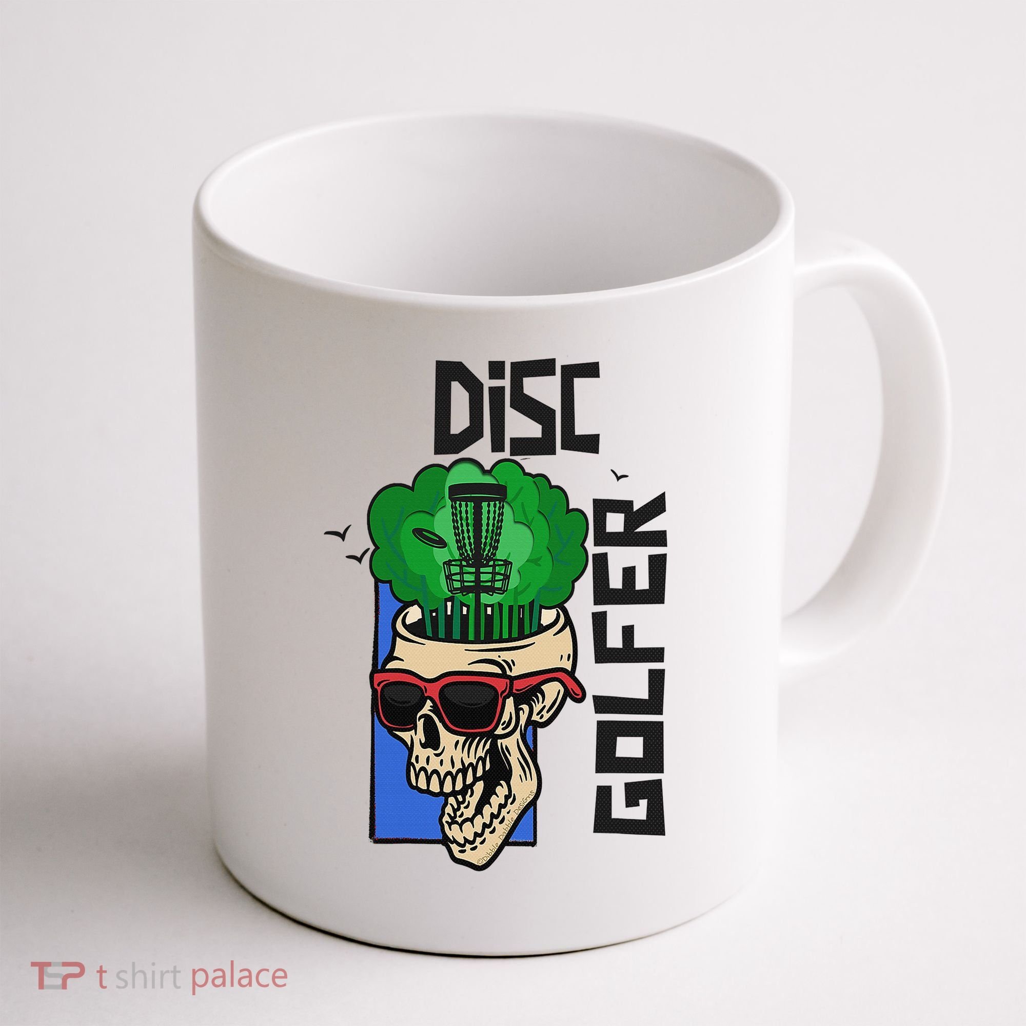 Funny Disc Golf on the Brain - Disc Golf Coffee Mug