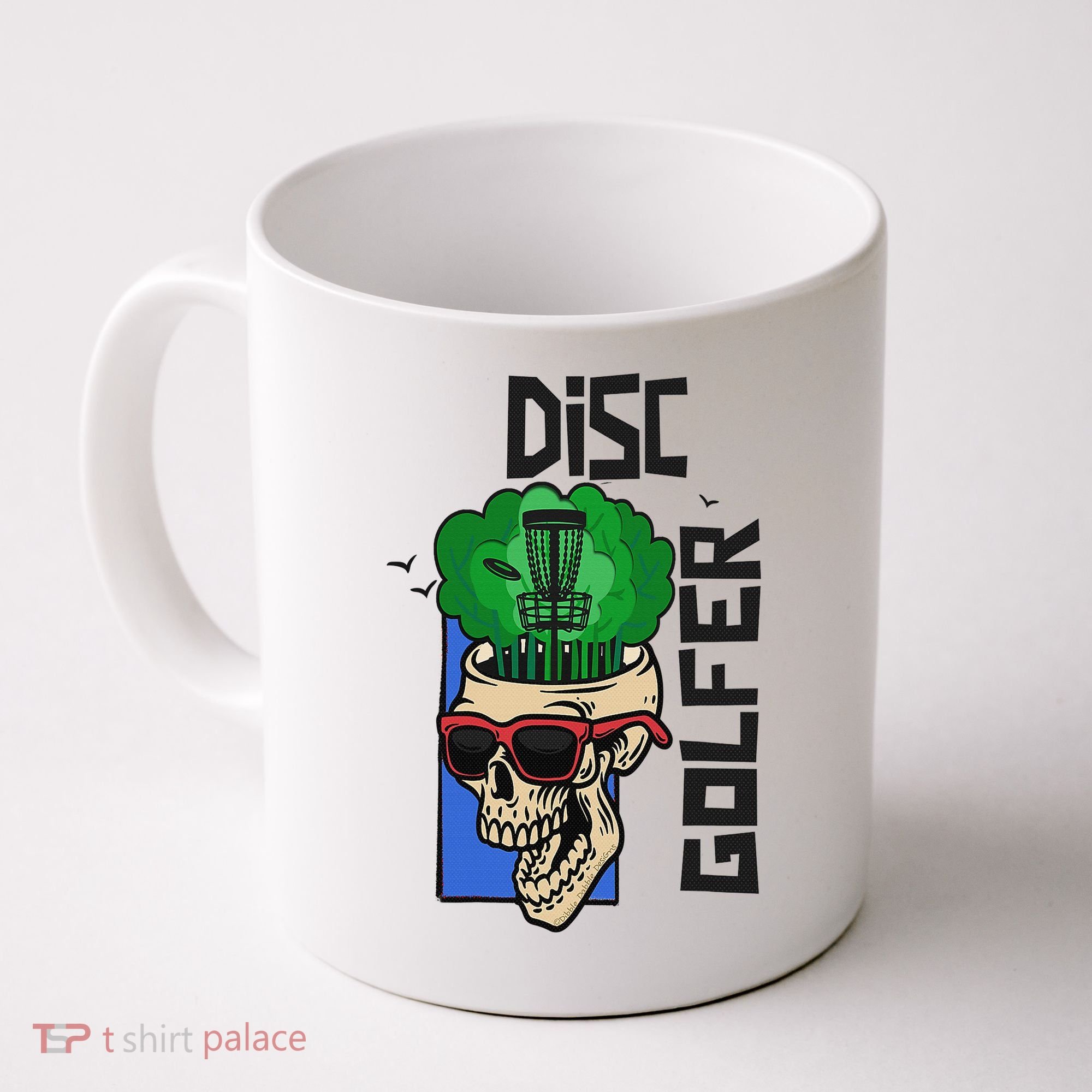 Funny Disc Golf on the Brain - Disc Golf Coffee Mug