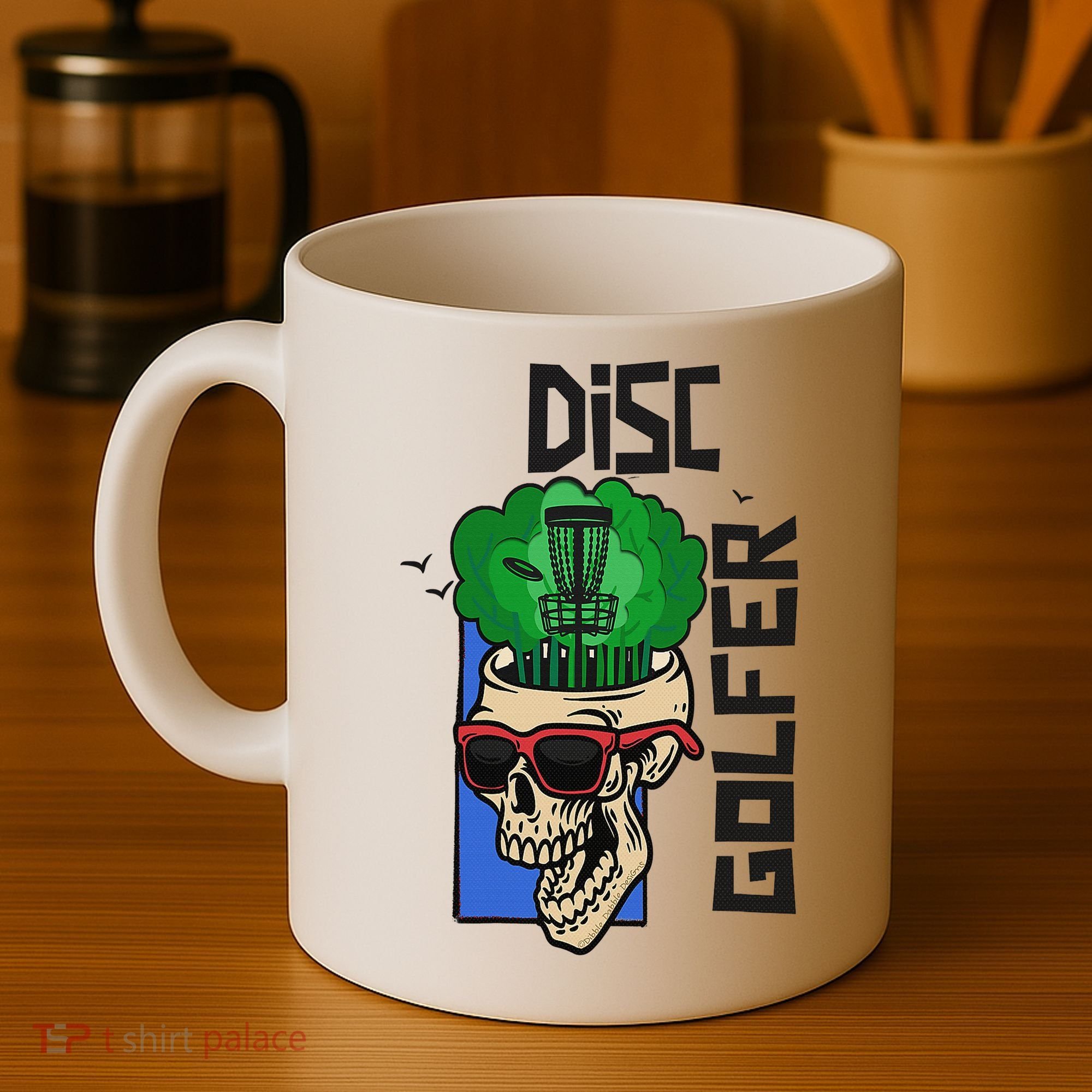 Funny Disc Golf on the Brain - Disc Golf Coffee Mug